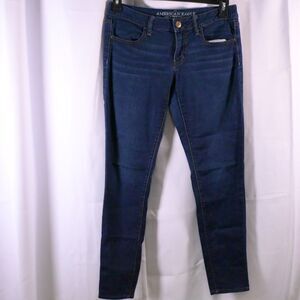 American Eagle Outfitters Womens 6 31x29 Blue Super Stretch Jeggings Jeans